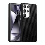 Per Samsung Galaxy S25 Ultra 5G Custodia per telefono IMD in fibra di carbonio (nero)