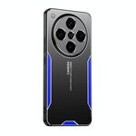 Per OPPO Find X8 Pro Blade Series TPU Hybrid Metal Phone Case (Blu)