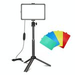 Luce da 8 pollici + giunto cardanico + treppiede telescopico Desktop Live Square Beauty Fill Light