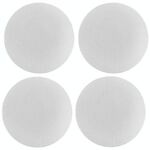 6,8 cm 4 pezzi PU Leather Car Coaster Car Decorative Water Absorption Cup Sink Mat (bianco)