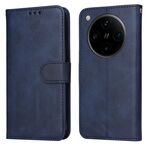 Per OPPO Find X8 Pro Custodia per telefono in pelle con texture di vitello classica (blu)