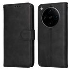 Per OPPO Find X8 Pro Custodia per telefono in pelle con texture di vitello classica (nero)