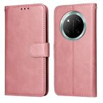 Custodia per telefono in pelle con texture di vitello classica per Honor X9c / Magic7 Lite (oro rosa)