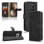 Custodia per telefono in pelle magnetica con chiusura a scatto per Honor Magic7 Skin Feel (nera)