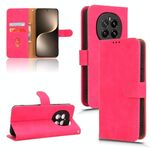 Custodia in pelle magnetica con flip per telefono For Honor Magic7 Skin Feel (rosso rosa)