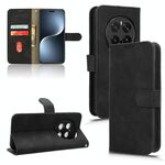 Custodia in pelle magnetica con chiusura a scatto per Honor Magic7 Pro Skin Feel (nera)