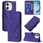 Per Tecno Spark 30 5G / Pova 6 Neo 5G Custodia a tracolla in pelle con stampa 3D (viola)