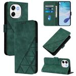 Per Tecno Spark 30 5G / Pova 6 Neo 5G Custodia a tracolla in pelle con stampa 3D (verde scuro)