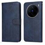 Per vivo X200 Classic Calf Texture Custodia Flip in Pelle per Telefono (Blu)
