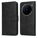 Per vivo X200 Classic Calf Texture Custodia Flip in Pelle per Telefono (Nero)