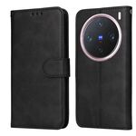 Per vivo X200 Pro mini Custodia per telefono in pelle con texture di vitello classica (nero)