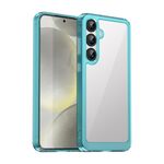 Per Samsung Galaxy S25+ 5G Custodia per telefono in TPU acrilico ibrido serie colorata (blu trasparente)