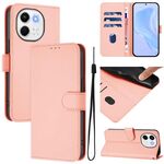 Per Tecno Spark 30 5G / Pova 6 Neo 5G Custodia in pelle tinta unita effetto pelle con cordino (rosa)