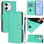 Per Tecno Spark 30 5G / Pova 6 Neo 5G Custodia in pelle tinta unita effetto pelle con cordino (verde)