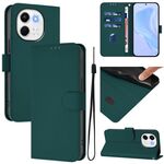 Per Tecno Spark 30 5G / Pova 6 Neo 5G Custodia in pelle tinta unita con cordino (verde scuro)