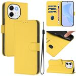 Per Tecno Spark 30 5G / Pova 6 Neo 5G Custodia in pelle tinta unita effetto pelle con cordino (giallo limone)