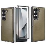 Per Samsung Galaxy Z Fold6 VIETAO Custodia per telefono PU MagSafe integrata (verde)