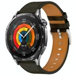 Per Huawei Watch GT 5 / GT 5 Pro 46mm Square 22mm Cinturino in pelle (nero)