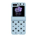 Per Samsung Galaxy Z Flip5 Star Pattern PC Skin Feel Custodia per telefono antiurto (cielo blu)