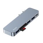Yesido HB10 6 in 1 Porte USB-C / Type-C Adattatore HUB docking station multifunzionale