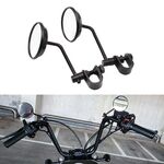 SF-127 Specchietto retrovisore rotondo piccolo per moto Specchietto retrovisore (nero)
