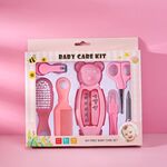 Set per la cura del bambino 7 in 1 Kit di strumenti per la pulizia quotidiana del bambino (rosa)