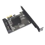 Scheda di espansione adattatore PCIE da 1X a 6 porte SATA 3.0 Convertitore ASMedia ASM1166