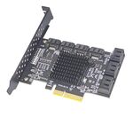 Scheda di espansione adattatore PCIE 4X a 10 porte SATA 3.0 Convertitore ASMedia ASM1166