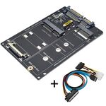 SATA 22PIN a MSATA o M.2 NGFF SATA Card 2 in 1 scheda convertitore SSD con cavo SATA 22pin