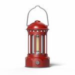 Modello di batteria COB Lampada da campeggio portatile per esterni Lampada da tenda per atmosfera Lampada retrò, dimensioni: rosso piccolo