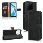 Custodia in pelle magnetica con chiusura magnetica per Honor X5b 4G (nera)