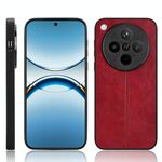 Per OPPO Find X8 Custodia per telefono con motivo a mucca e cuciture (rosso)
