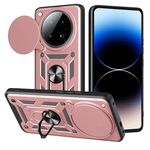 Per Infinix Zero 40 4G Custodia per fotocamera scorrevole in TPU+PC (oro rosa)