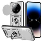 Per Infinix Zero 40 4G Custodia per fotocamera scorrevole TPU+PC (argento)