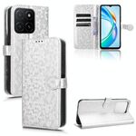 Per Honor X5b 4G / X5b Plus 4G Custodia in pelle con trama a nido d'ape (argento)