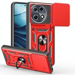 Per Tecno Camon 30S Pro Custodia per fotocamera scorrevole TPU+PC (rosso)