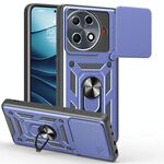 Per Tecno Camon 30S Pro Custodia per fotocamera scorrevole TPU+PC (blu)
