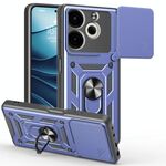 Per Tecno Pova 6 Neo 4G Custodia per fotocamera scorrevole Design TPU+PC Custodia per telefono (blu)