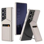 Per Samsung Galaxy S25 Ultra 5G GKK Rotor Bracket Custodia per schede incassata Custodia per telefono a copertura totale (grigio)
