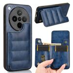 Per OPPO Find X8 Custodia per telefono con motivo a mucca e carta da cucire (blu)