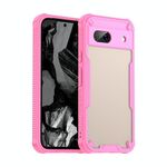 Per Google Pixel 8a Armor Glaze PC Hybrid TPU Custodia per telefono (rosa)