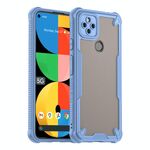 Per Google Pixel 5a Armor Glaze PC Hybrid TPU Custodia per telefono (blu)