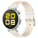 Per Huawei Watch GT 5 41mm / GT 5 Pro 42mm Cinturino in nylon denim cucito (bianco)
