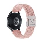 Cinturino per orologio in nylon intrecciato con bottone automatico da 22 mm (sabbia rosa)