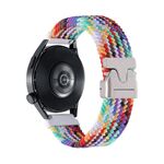 Cinturino per orologio in nylon intrecciato con bottone automatico da 22 mm (arcobaleno ufficiale)
