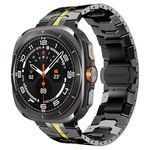 Per Samsung Galaxy Watch Ultra 47mm Cinturino in lega di titanio con fibbia a farfalla (oro nero)