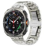 Per Samsung Galaxy Watch Ultra 47mm Cinturino in lega di titanio con fibbia a farfalla (titanio)