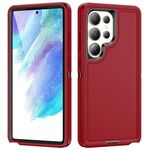 Per Samsung Galaxy S25 Ultra 5G Life Custodia impermeabile e robusta per telefono (rosso + nero)