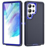 Per Samsung Galaxy S25 Ultra 5G Life Custodia impermeabile e robusta per telefono (blu scuro + blu reale)