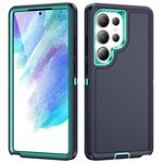 Per Samsung Galaxy S25 Ultra 5G Life Custodia impermeabile e robusta per telefono (blu scuro + blu chiaro)